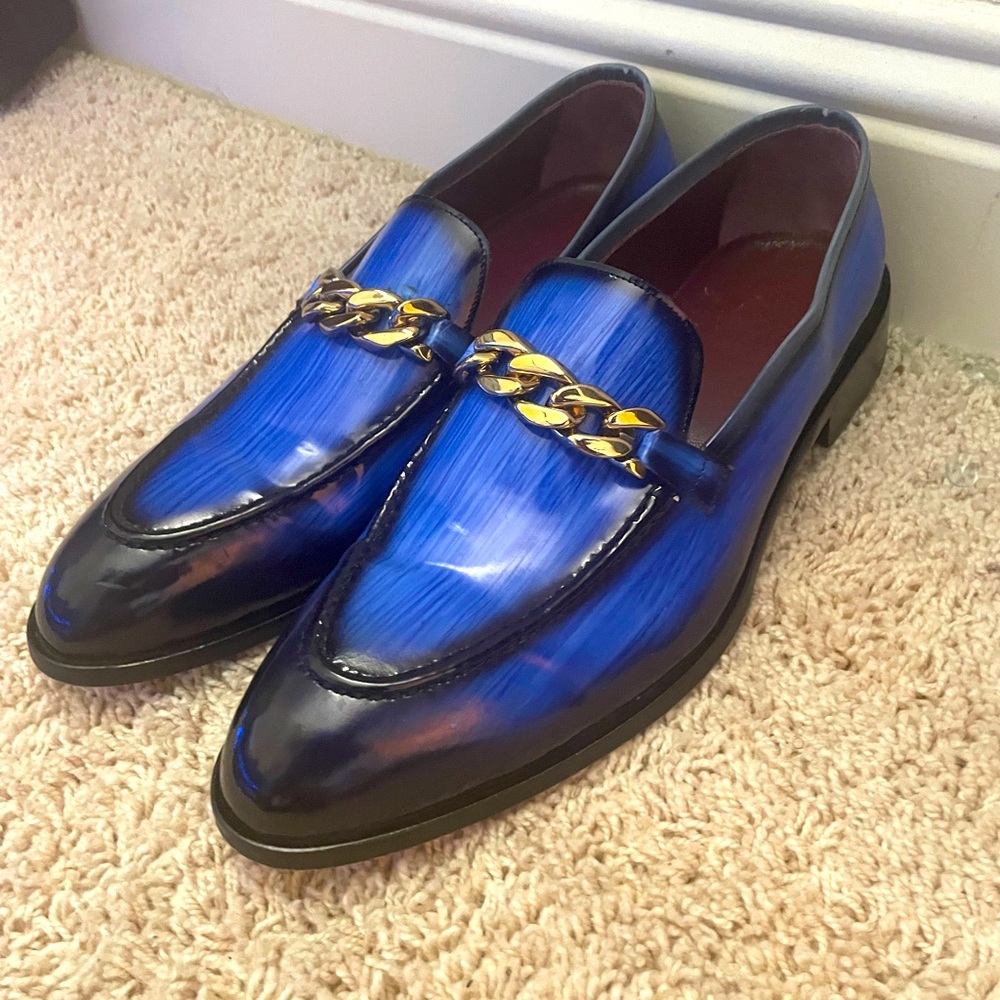 Dress shoes:Girotti custom slip on shoes